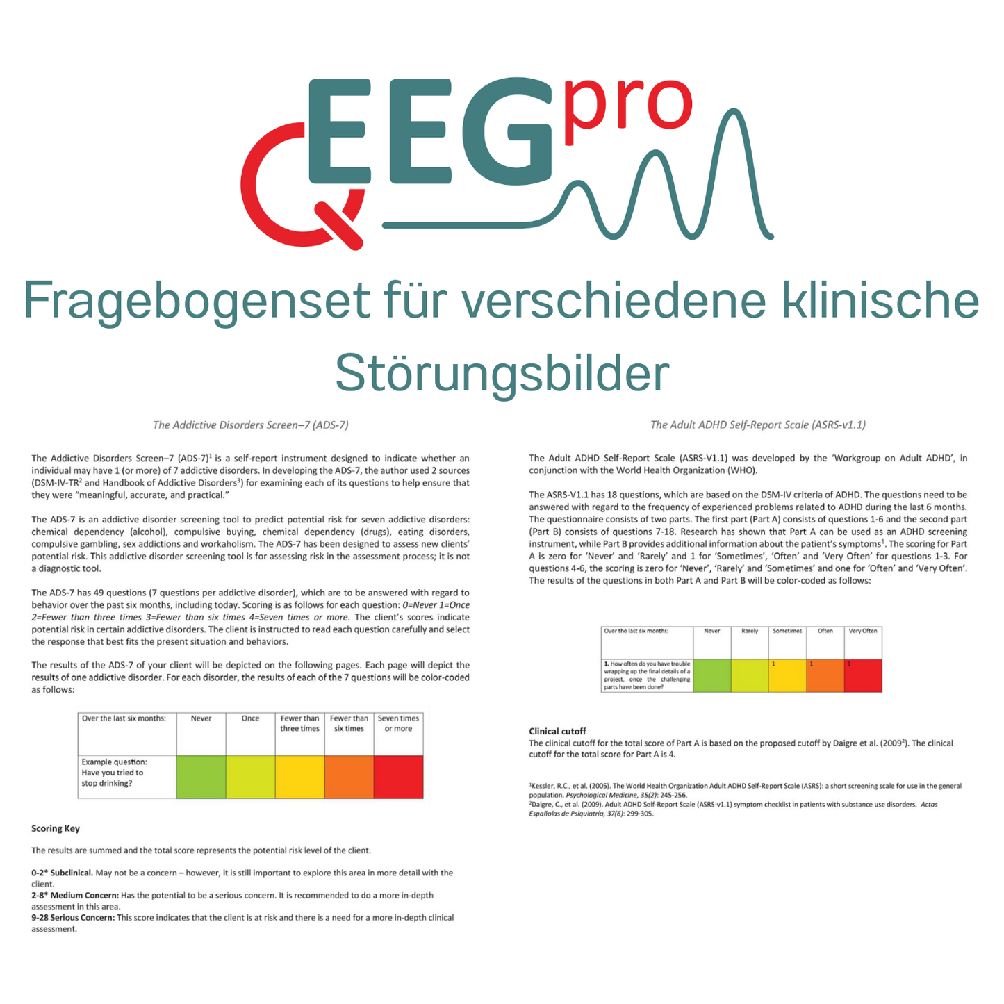 QEEG-Pro Psychological Assessment (Einmalig 1 Jahr, Jahresabo)