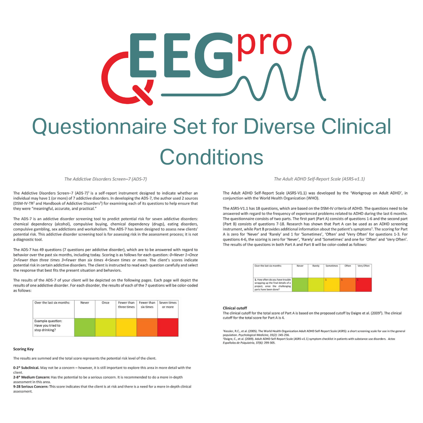 QEEG-Pro Psychological Assessment (Einmalig 1 Jahr, Jahresabo)