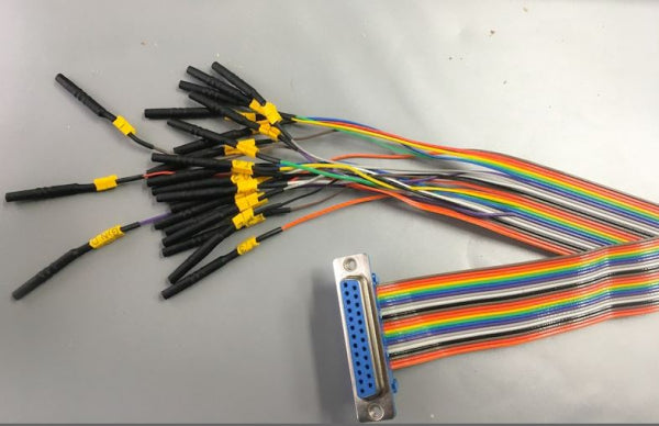 Adapter for 19 channels to 25 pin socket with rainbow cable