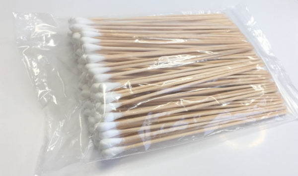 Wooden cotton swabs for EEG and QEEG