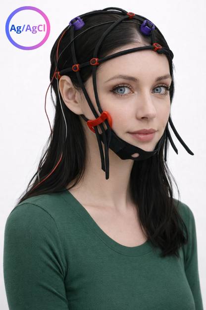 Free-Cap Peak Performance – 2-Kanal EEG/QEEG Haube, semitrocken, Ag/AgCl