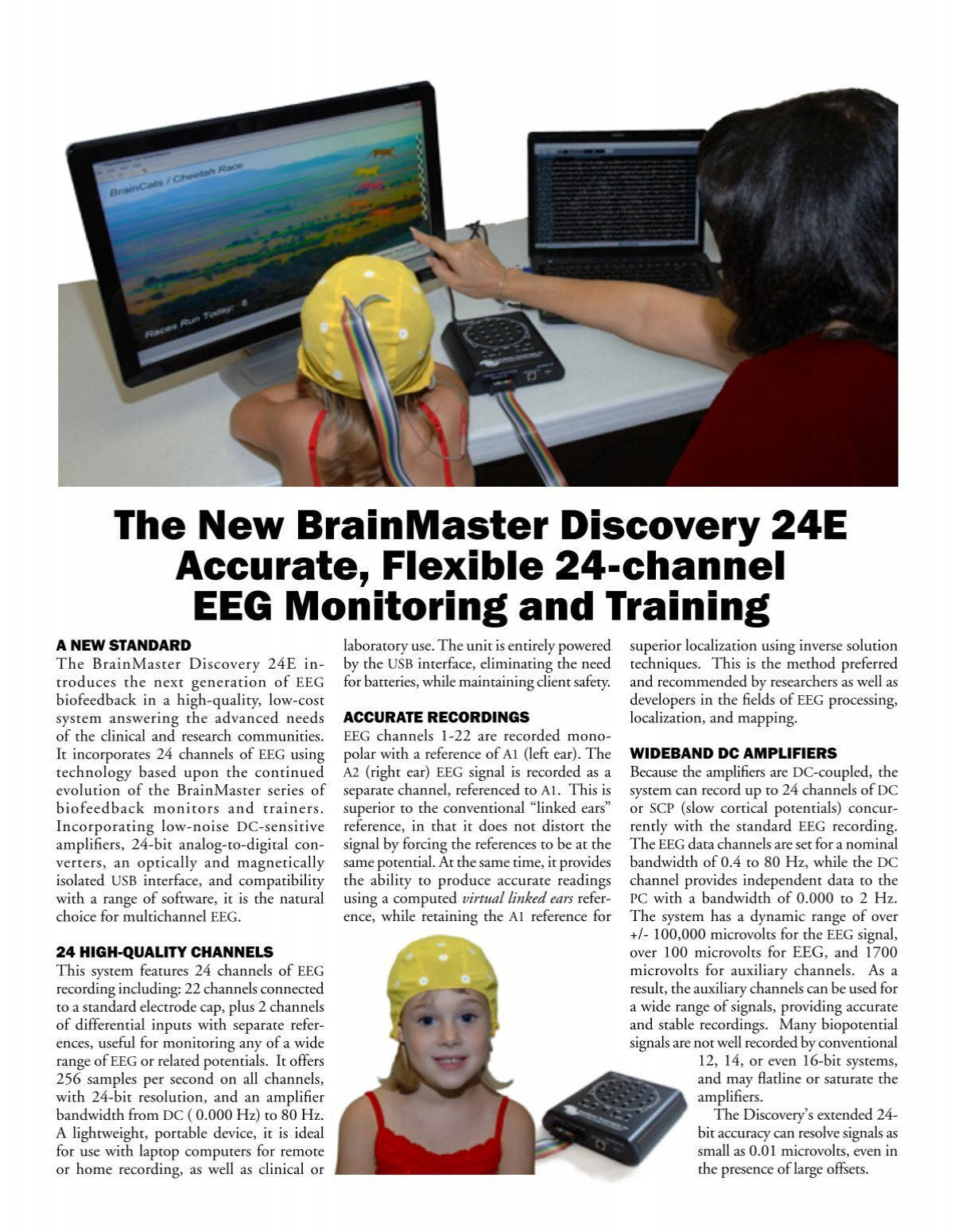 Discovery 24E EEG-Gerät 19 Kanal mit BrainAvatar 4.0 (mit integriertem Impedanzmesser)
