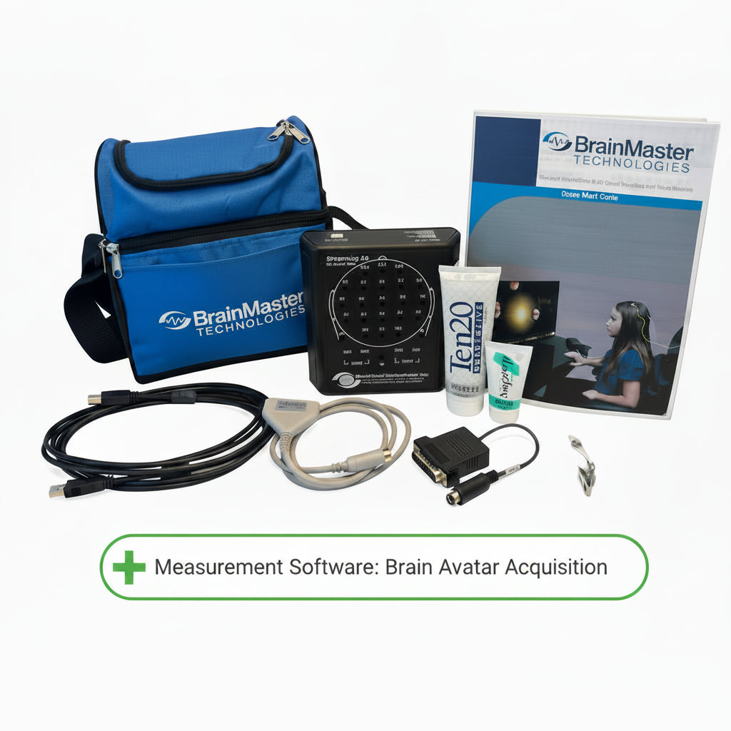 Discovery 24 EEG/QEEG device with 19 channels and BrainAvatar 4.0 Acqu ...