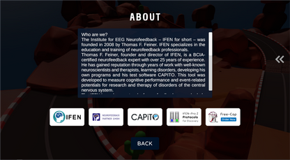 IFEN Roads Neurofeedback-Spiel in 3D