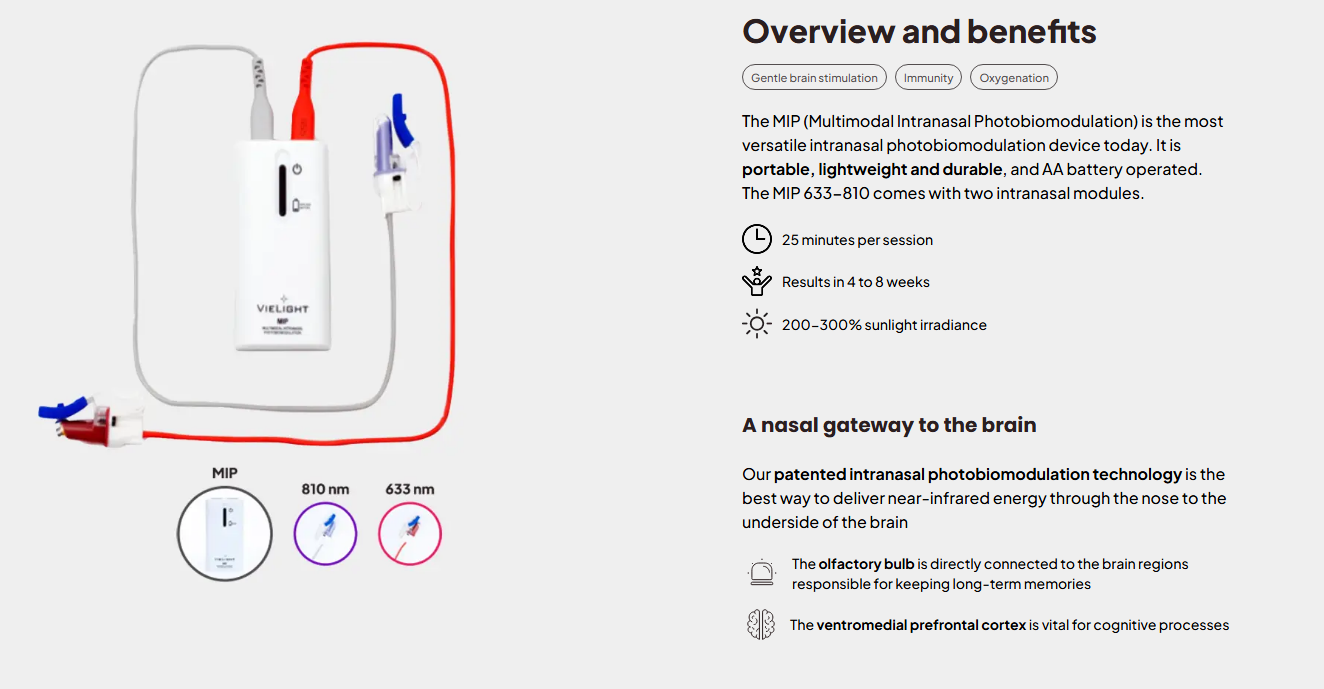 Vielight MIP 633-810 Intranasal combo